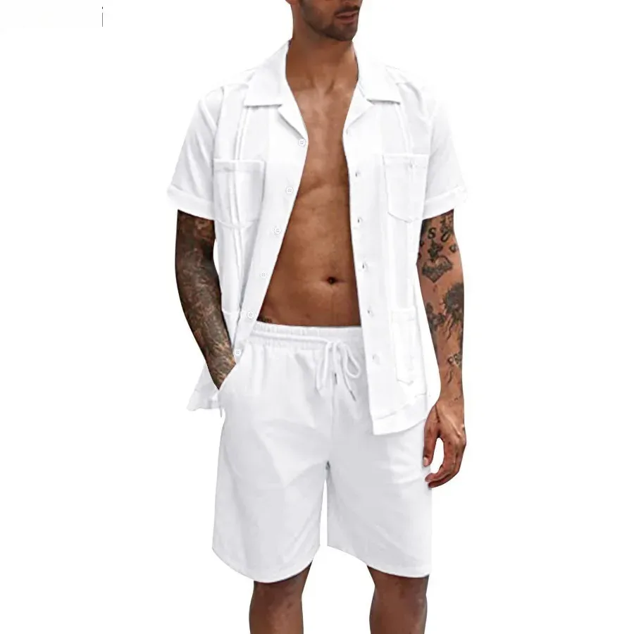 New Men's Summer Casual Sport  - Short Linen Drawstring ulasan dan harga
