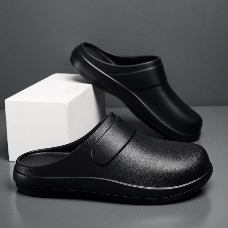 YUYIN Men Women EVA Chef Shoes - Flip Flop Leather Men ulasan dan harga